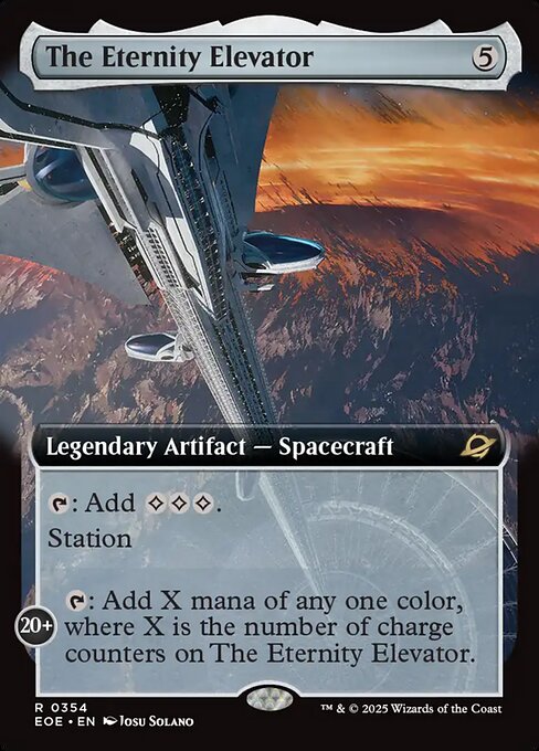 MTG The Eternity Elevator EOE 354 Extended Art Nonfoil