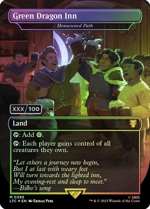 MTG Homeward Path LTC 395z Showcase Ring Foil