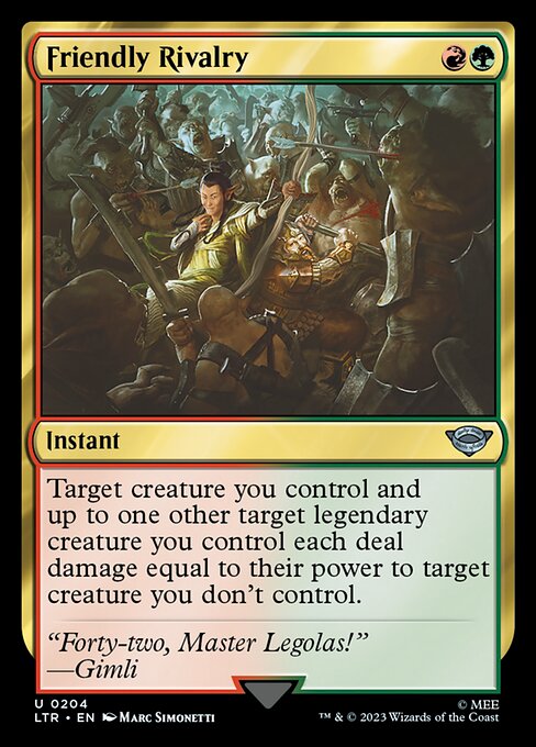 MTG Friendly Rivalry LTR 204 Regular Foil
