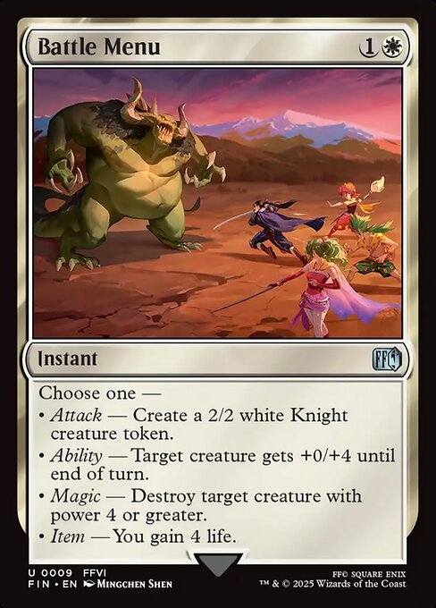 MTG Battle Menu FIN 009 Regular Nonfoil