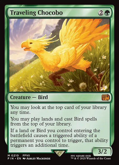 MTG Traveling Chocobo FIN 210 Regular Foil