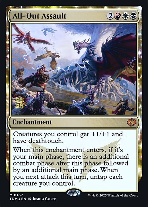 MTG All-Out Assault PTDM 167s Prerelease Foil