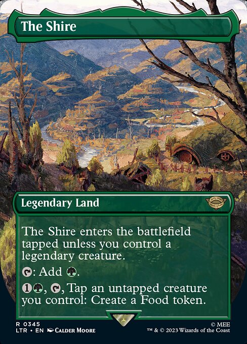 MTG The Shire LTR 345 Borderless Landmark Nonfoil