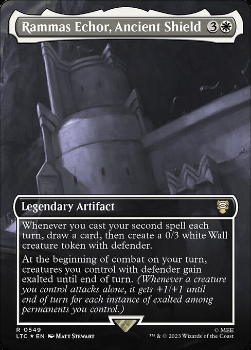 MTG Rammas Echor, Ancient Shield LTC 549 Showcase Ring Surge Foil