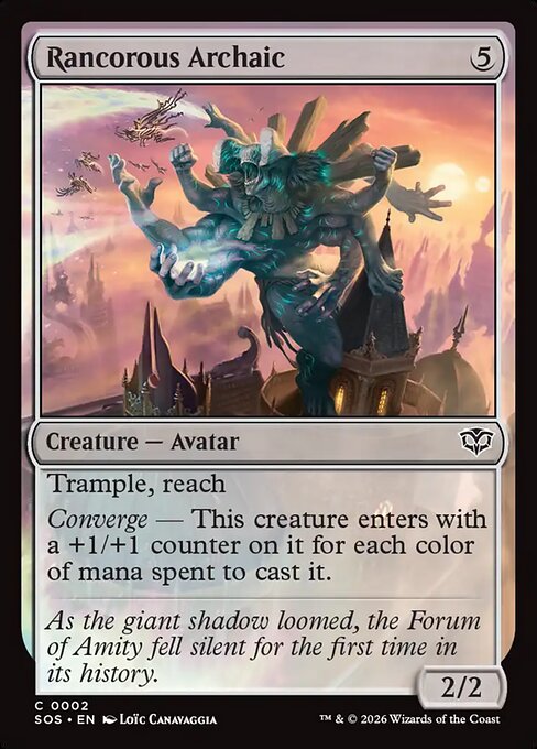 MTG Rancorous Archaic SOS 002 Regular Nonfoil