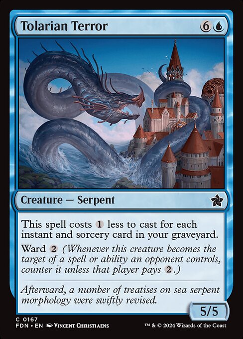 MTG Tolarian Terror FDN 167 Regular Foil