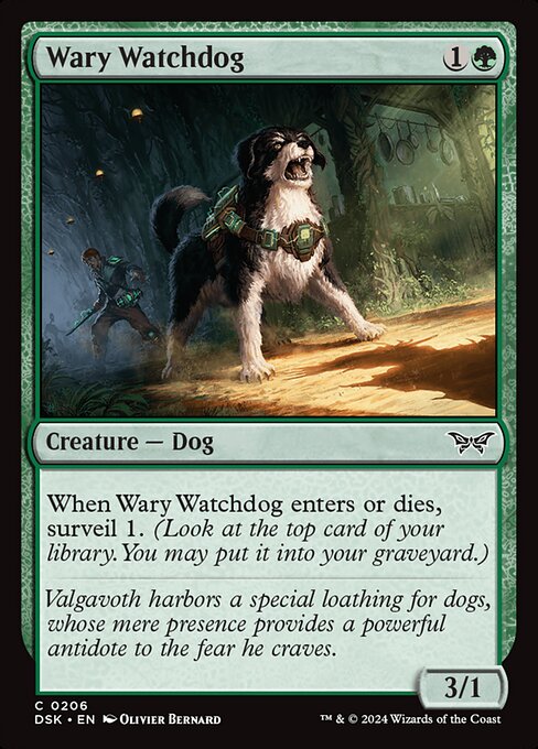 MTG Wary Watchdog DSK 206 Regular Foil