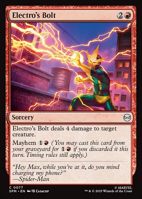 MTG Electro's Bolt SPM 077 Regular Foil