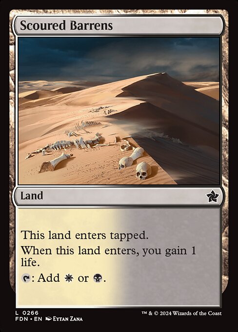 MTG Scoured Barrens FDN 266 Regular Foil