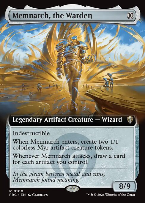 MTG Memnarch, the Warden FRC 100 Extended Art Nonfoil front