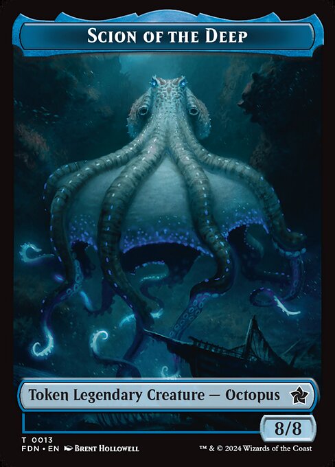MTG Scion of the Deep Token FDN 013 Token Nonfoil