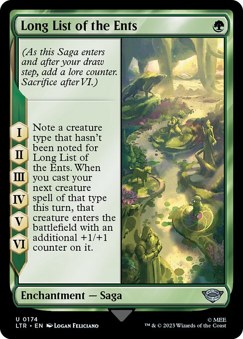 MTG Long List of the Ents LTR 174 Regular Foil