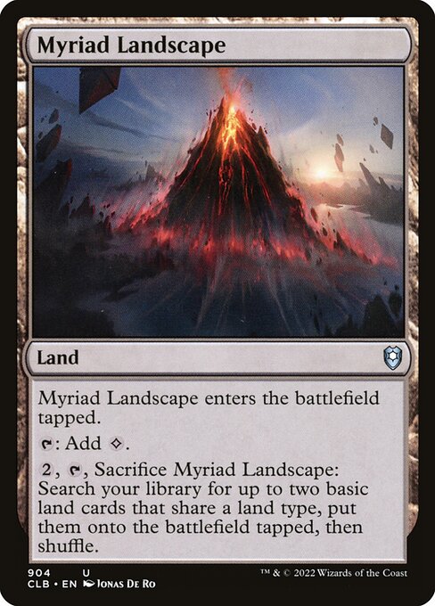 MTG Myriad Landscape CLB 904 Commander Deck Nonfoil