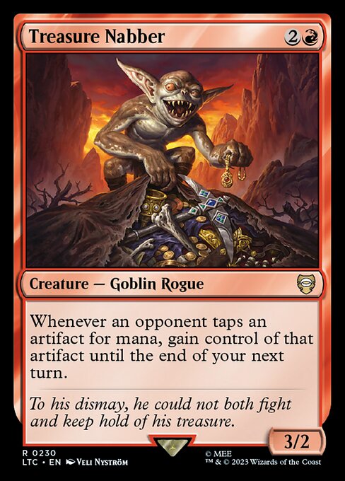 MTG Treasure Nabber LTC 230 Alternate Art Nonfoil
