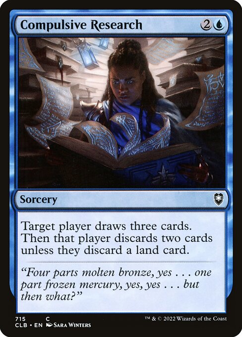 MTG Compulsive Research CLB 715 Commander Deck Nonfoil