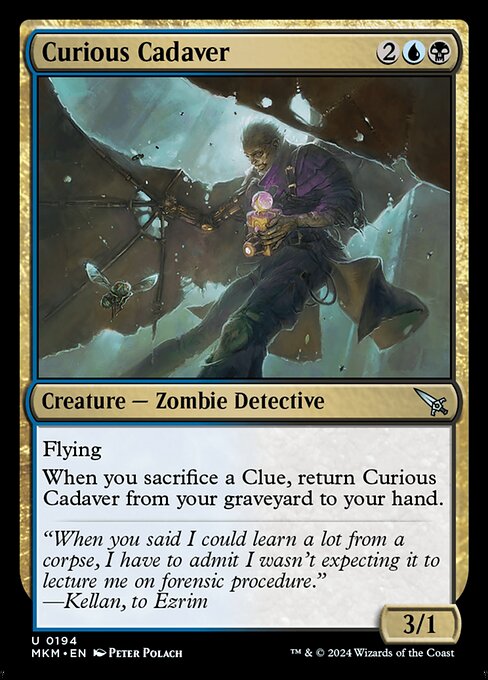 MTG Curious Cadaver MKM 194 Regular Foil