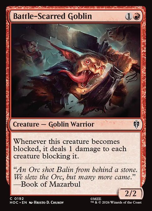 MTG Battle-Scarred Goblin HOC 192 Regular Foil