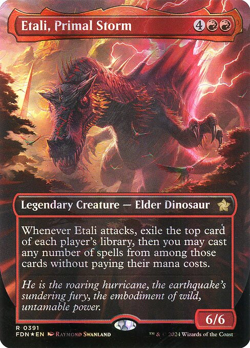 MTG Etali, Primal Storm FDN 391 Borderless Mana Foil