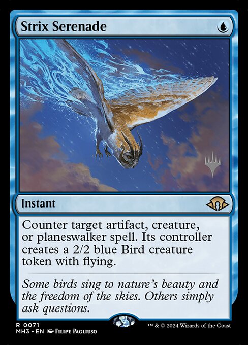 MTG Strix Serenade PMH3 071p Promo Pack Nonfoil