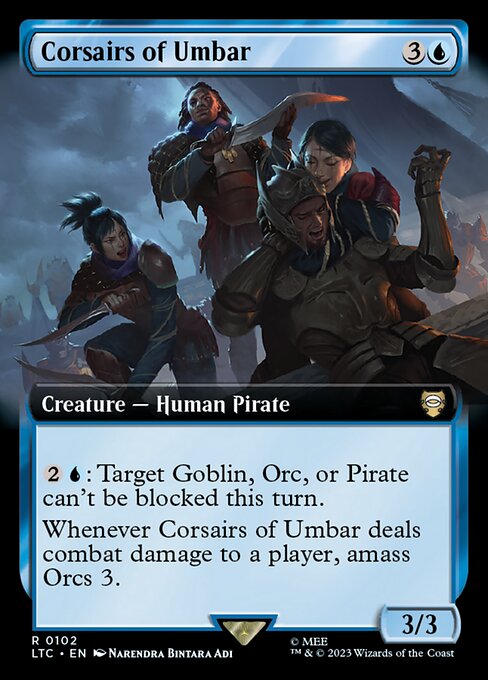 MTG Corsairs of Umbar LTC 102 Extended Art Nonfoil