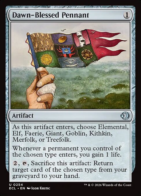 MTG Dawn-Blessed Pennant ECL 254 Regular Nonfoil