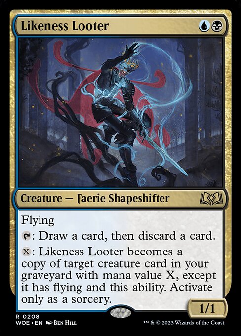 MTG Likeness Looter WOE 208 Regular Foil