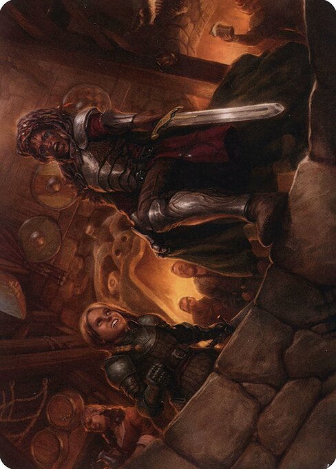 MTG Veteran Dungeoneer AAFR 036 Art Card