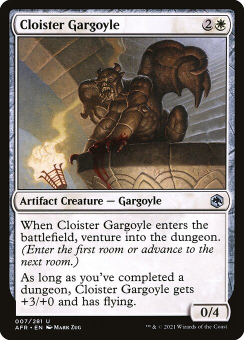 MTG Cloister Gargoyle AFR 007 Regular Nonfoil