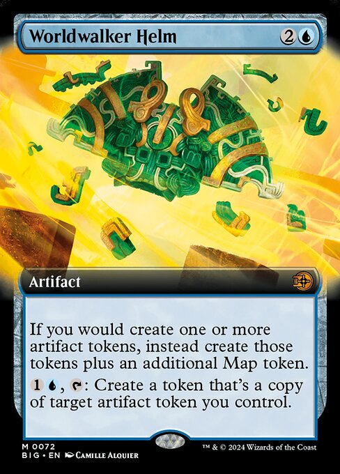MTG Worldwalker Helm BIG 072 Extended Art Nonfoil