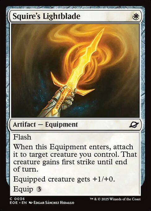 MTG Squire's Lightblade EOE 036 Regular Foil