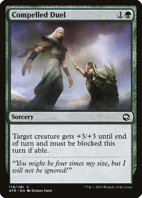 MTG Compelled Duel AFR 178 Regular Foil