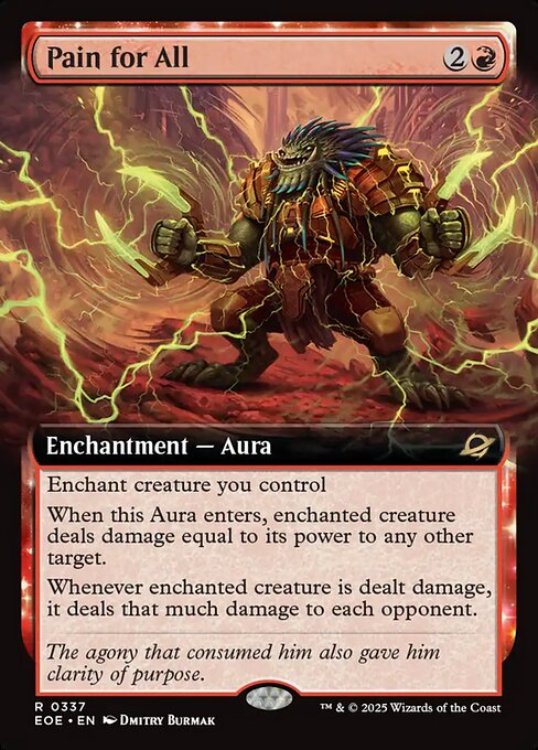MTG Pain for All EOE 337 Extended Art Foil