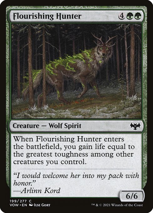 MTG Flourishing Hunter VOW 199 Standard Nonfoil front