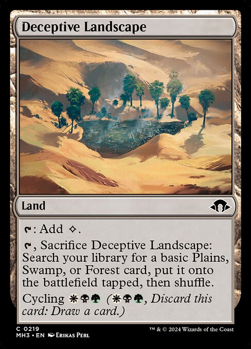 MTG Deceptive Landscape MH3 219 Regular Foil