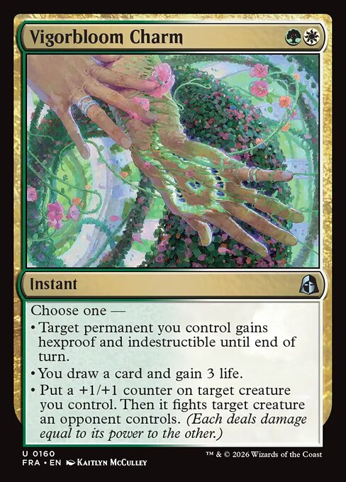 MTG Vigorbloom Charm FRA 160 Standard Nonfoil front