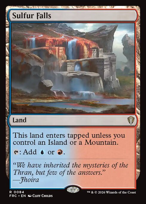 MTG Sulfur Falls FRC 084 Standard Nonfoil front