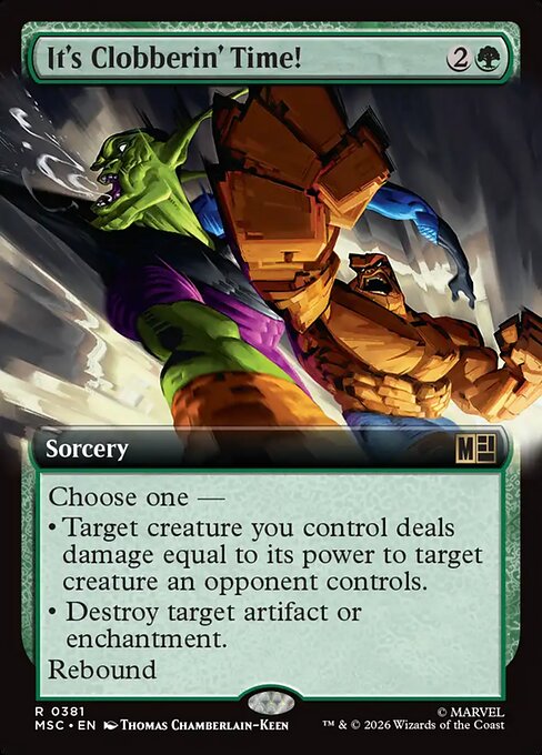 MTG It's Clobberin' Time! MSC 381 Extended Art Nonfoil