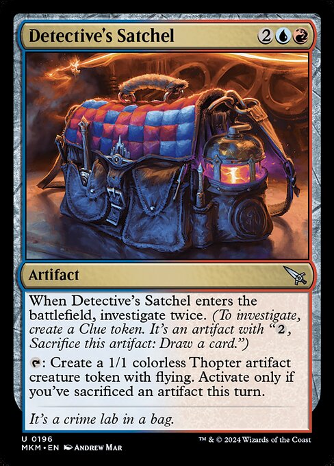 MTG Detective's Satchel MKM 196 Regular Nonfoil