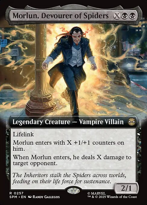 MTG Morlun, Devourer of Spiders SPM 257 Extended Art Nonfoil