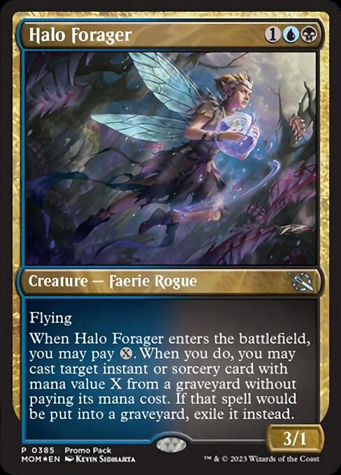 MTG Halo Forager MOM 385 Promo Pack Nonfoil