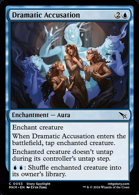 MTG Dramatic Accusation MKM 053 Regular Nonfoil