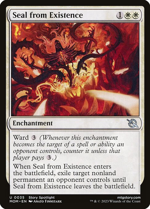 MTG Seal from Existence MOM 035 Regular Foil