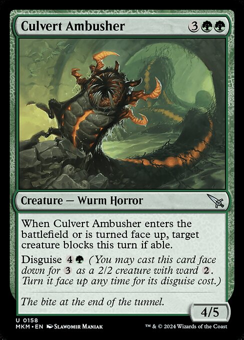MTG Culvert Ambusher MKM 158 Regular Foil