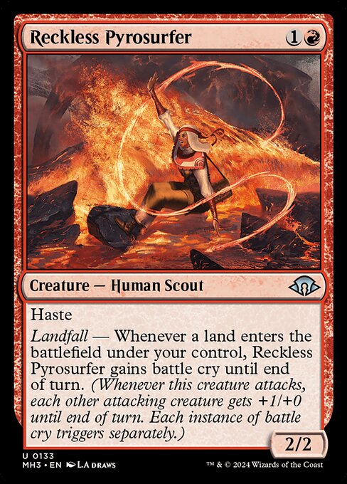 MTG Reckless Pyrosurfer MH3 133 Regular Nonfoil