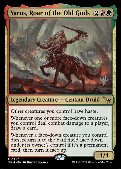 MTG Yarus, Roar of the Old Gods PMKM 245p Promo Pack Foil
