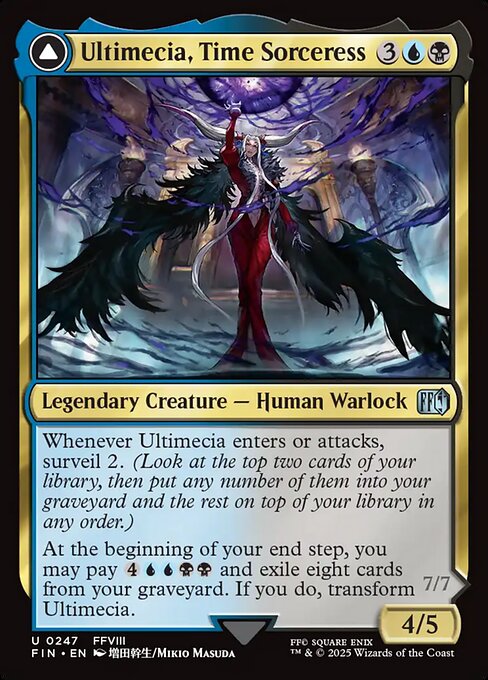 MTG Ultimecia, Time Sorceress // Ultimecia, Omnipotent FIN 247 Regular Foil