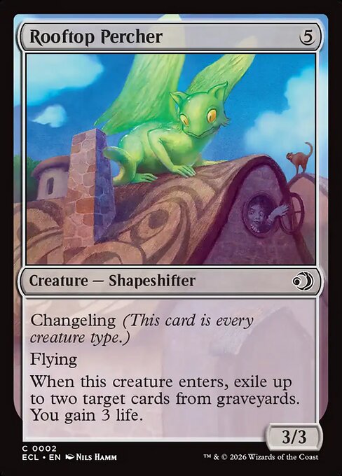MTG Rooftop Percher ECL 002 Regular Foil