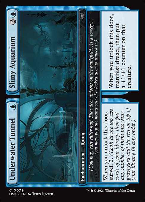 MTG Underwater Tunnel // Slimy Aquarium DSK 079 Regular Nonfoil