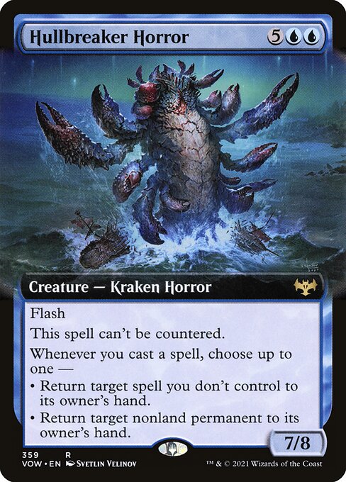 MTG Hullbreaker Horror VOW 359 Extended Art Foil front