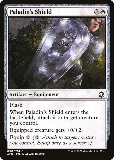 MTG Paladin's Shield AFR 030 Regular Nonfoil